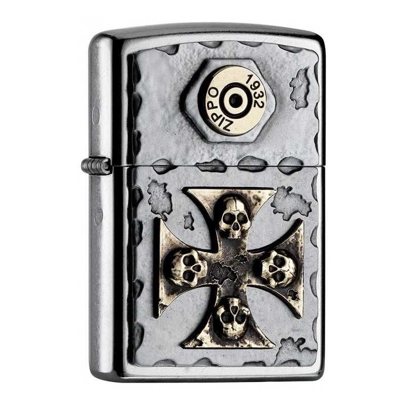 Zippo Vintage Cross Skull