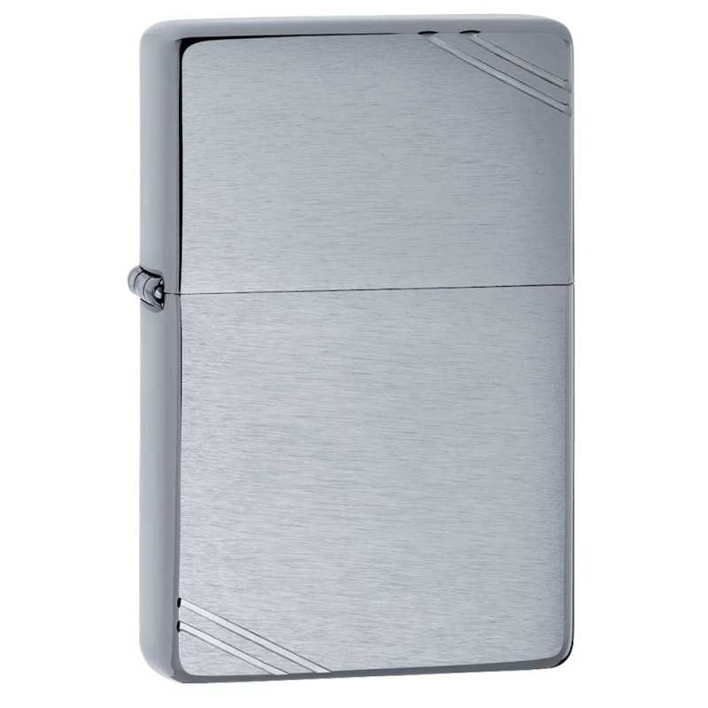 Zippo Vintage Chrome Brushed