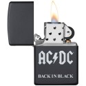 Zippo AC/DC noir mat