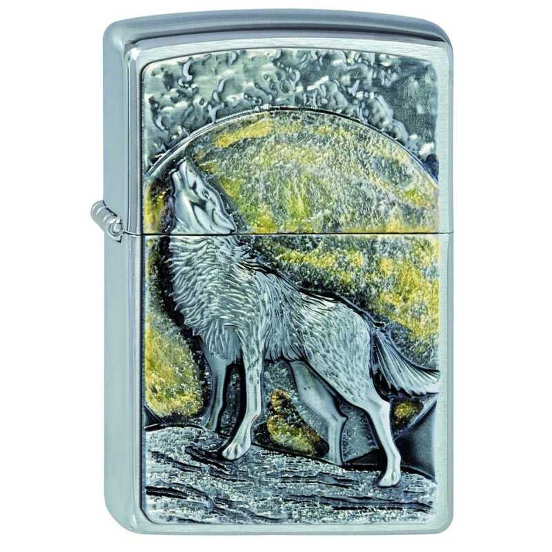 Zippo Wolf Moonlight Emblem