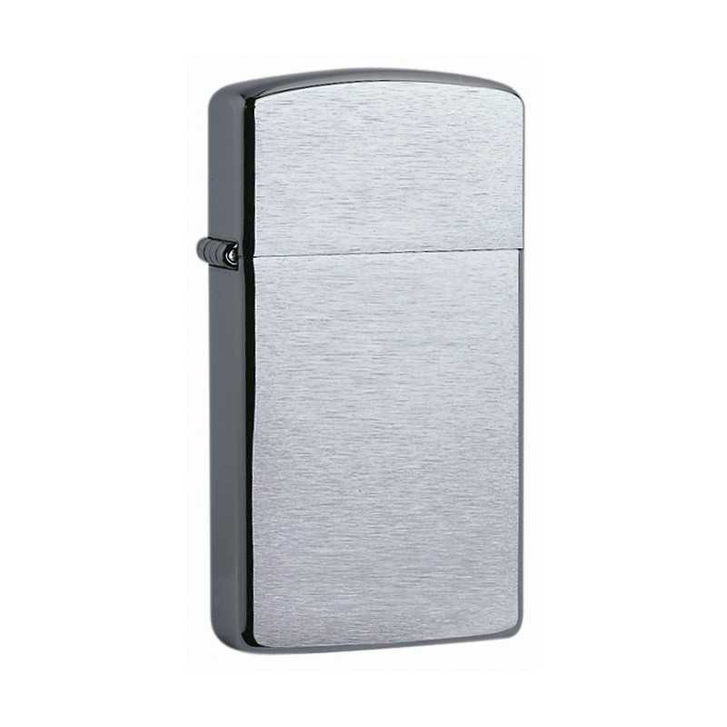 Zippo Slim Brush Chrome